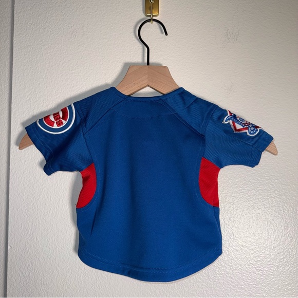 NIKE MLB CHICAGO CUBS button up baseball heavy duty athletic fandom jersey 12 mo - Picture 5 of 5